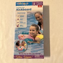 SwimSchool Inflatable Pink Fish Pool Float, Kids Swimming Kickboard, Toy Age 5 - £15.12 GBP