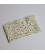 Crochet Cream Cableknit Winter Weather Outdoor Outerwear Neck Warmer Kni... - £3.93 GBP