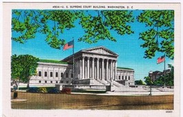District Of Columbia DC Postcard Washington US Supreme Court - £1.70 GBP