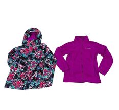 Girls Columbia Interchange 3-in-1 Winter Coat Size Medium 10/12 MINT CON... - $38.56
