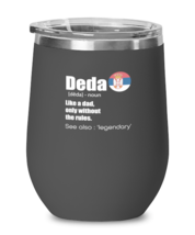Wine Tumbler Stainless Steel Insulated Funny Deda Definition Grandpa  - £19.62 GBP