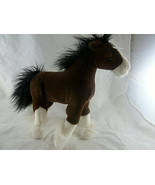 Gund Dale 11 inch  Clydesdale Brown White Horse Pony 42984 Stuffed Anima... - £7.00 GBP