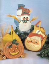 Tole Decorative Painting Pumpkin Santa Snowman Apple Baskets Debbie Niel... - £11.08 GBP