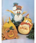 Tole Decorative Painting Pumpkin Santa Snowman Apple Baskets Debbie Niel... - £11.05 GBP