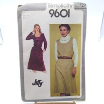 Vintage Sewing PATTERN Simplicity 9601, Jiffy Misses 1980 Pullover Dress or Jump - £14.47 GBP