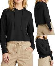 Womens Triblend Midi Hooded T-Shirt Long Sleeve Modest Cropped Hoodie Tee XS-4XL - £14.06 GBP+