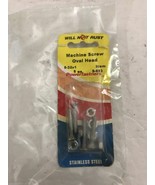 Will Not Rust S-693 Machine Screw Oval Head Stainless Steel Ships N 24hrs - $131.33 MXN
