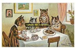 rp10218 - Louis Wain Cats - Manx Kippers - print 6x4 - $2.80