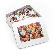Jigsaw Puzzle in Tin, Chickens/Rooster, Personalised/Non-Personalised, awd-309 ( - £28.22 GBP+