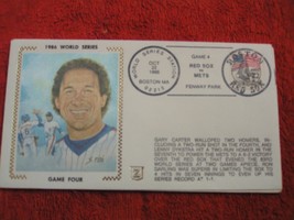 Mlb 1986 World Series Game 4 Fdc Cachet Envelope Ny Mets Vs Boston Red Sox - £10.95 GBP