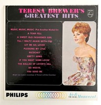 Teresa Brewer&#39;s Greatest Hits Jazz Country Pop 1962 Vinyl Record 33 12&quot; ... - £23.52 GBP