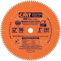 CMT P12096 1&quot; Bore ITK Melamine &amp; Ultra Finish Saw Blade, 12&quot; x 96 Teeth - £50.50 GBP