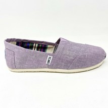 Toms Classics Orchid Metallic Linen Womens  Slip On Casual Canvas Flat S... - £31.89 GBP