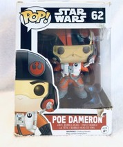 Funko Pop Poe Dameron Star Wars Figure Force Awakens #62 Vinyl-new Open Box - £9.11 GBP