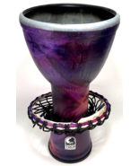Toca Percussion Freestyle Rope-tuned Djembe - Woodstock Purple - Needs n... - $46.75