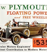 Chrysler Plymouth Convertible 1931 Advertisement Automobilia Lithograph ... - £31.45 GBP