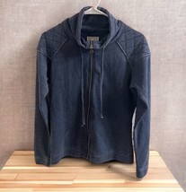Converse One Star Knit Sweater Jacket Full Zip Women&#39;s Size Small Blue  - £25.32 GBP