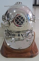 NauticalMart Chrome Finish Mark V US Navy Scuba Diving Deep Sea Divers H... - $329.00