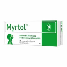4 PACK  MYRTOL capsules 120 mg*20 Chronic Bronchitis - $79.09