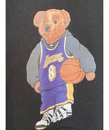 Champion Eco Los Angeles Lakers Polo Bear Kobe #8 Jersey Black Hoodie Si... - £31.87 GBP