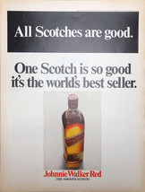 Vintage 1968 Johnnie Walker Red The Smooth Scotch Print Ad  - £4.30 GBP