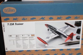 1/48 Scale Testors, T-33A Trainer Jet Model Kit #7578 BN Open Box - £56.36 GBP