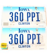 2011 United States Iowa Clinton County Passenger License Plate 360 PPI - $458.21 MXN
