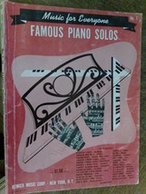 Music for Everyone Famous Piano Solos Songbook Remick Music No. 1 - £0.74 GBP