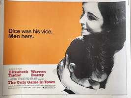 The Only Game in Town 1970 vintage movie poster - £78.47 GBP