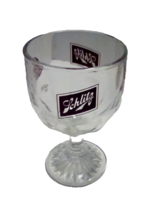 Schlitz Malt Liquor Thumbprint Glass Goblet - £11.77 GBP