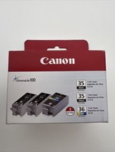 Canon ChromaLife 100 35-Black/35-Black/36-Color ink cartridges - £20.58 GBP
