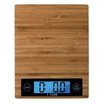 Taylor 382821 Digital Kitchen Scale, 11 Lb, Bamboo - $66.92