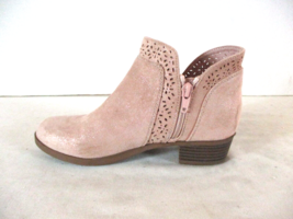 Seychelles Beige Glitter Side Zip Ankle Booties Heels Shoes Women&#39;s 3 M (SW43) - £18.38 GBP