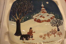 Royal Doulton &quot;Cristmas in Bulgaria&quot; square plate numbered on back - £31.64 GBP