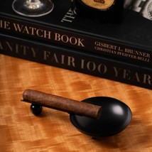 Bey Berk  Stainless Steel Cigar Ashtray- Black Finish - £15.68 GBP