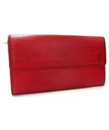 LOUIS VUITTON Epi Porte Monnaie Credit Bi-fold Long Wallet Castilian Red - $119.99