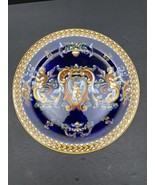 Gien Renaissance Fond Bleu French Faience Dinner Plate – 9.5” – Mint Con... - $5,324.74 MXN