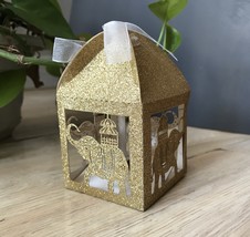 20pcs Elephant Glitter Gold Laser Cut Wedding Favor Boxes,Laser Cut Gift... - €8,39 EUR