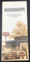 Vintage 1971 Mississippi Texaco Oil Street Road Map -- HM Gousha Company - £7.58 GBP