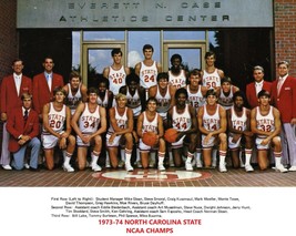 1973-74 NC STATE 8X10 TEAM PHOTO NORTH CAROLINA WOLFPACK  BASKETBALL NCA... - $4.94
