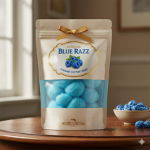 Blue Razz Pop! Gourmet Cotton Candy – Electric Tart Raspberry Hand-Spun ... - $15.99