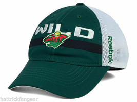 Minnesota Wild Reebok EU93Z NHL Slouch Flex Team Logo Hockey Cap Hat - £16.66 GBP+