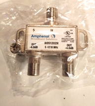 Amphenol Broadband BDS1202H 2-Way Digital High Performance COAX Cable Sp... - £3.91 GBP