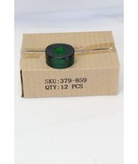 Crate and Barrel Taper Holder Green Candle Holder Heavy 2&quot; Dia x .9 H Lo... - $370.17 MXN