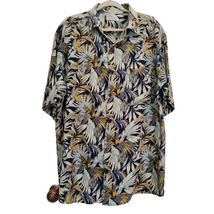 Summa Men&#39;s Shirt Large Hawaiian Tropical Cotton Rayon Short-Sleeved - $19.80