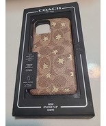 Coach New York Slim Wrap Case For iPhone (2019) 5.8&quot; Khaki/Gold Foil Stars  - $19.00