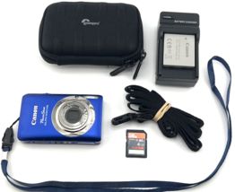 Canon PowerShot ELPH 100 HS Digital Camera BLUE 4x Zoom Tested - £211.33 GBP