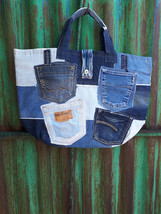 One #BAG for all the jeans from your wardrobe !!! Crafted from durable recycled  - £72.16 GBP