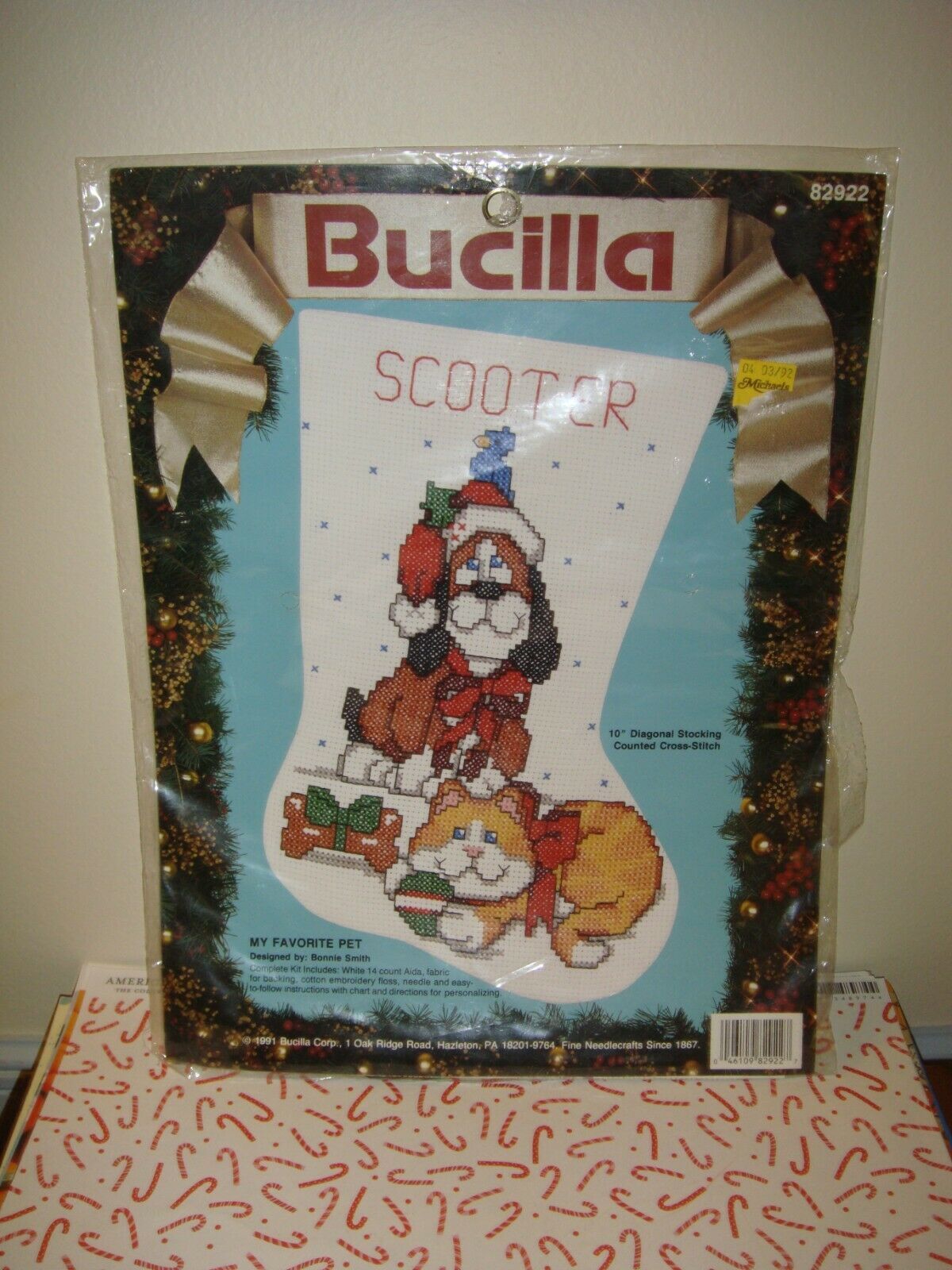 Primary image for Bucilla My Favorite Pet Stocking Cross Stitch Kit