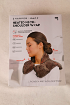 Sharper Image Heated Neck &amp; Shoulder Weighted Wrap Filled w/Natural Herb... - $318.19 MXN
